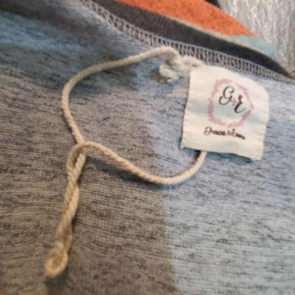 Grace & Emma NWOT Multi-colored Striped Cardigan Duster Size Small - Picture 10 of 10